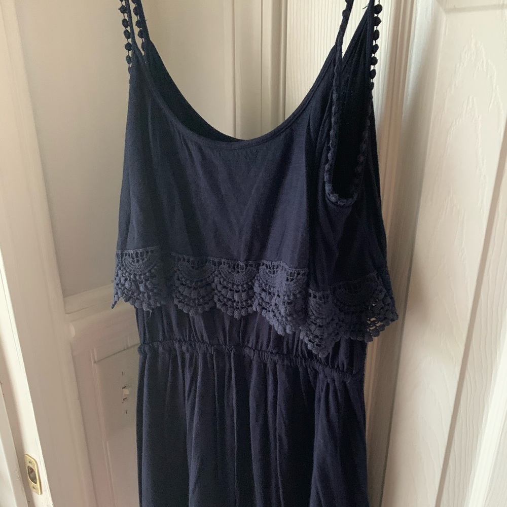 Dark Blue spaghetti strap dress